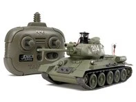 21099 Tamiya - 1/35 RC Soviet T-34-85 Tank - W/2.4GHz Radio - Completed