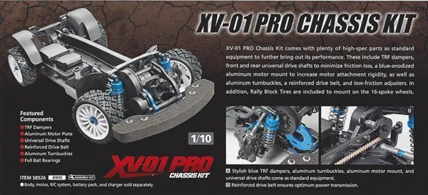 58526 Tamiya - 1/10 RC XV-01 Pro Chassis Kit 3 58526 Tamiya - 1/10 RC XV-01 Pro Chassis Kit