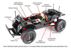 58564 Tamiya - 1/10 RC Toyota Land Cruiser 40 Black Special With Painted Body (CC-01 Chassis)