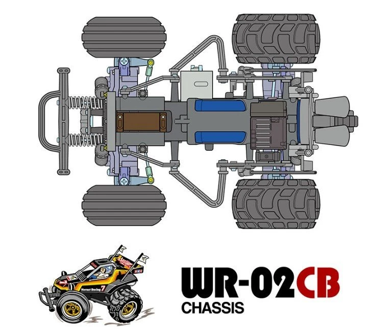 58666 Tamiya - Comical Hornet (WR-02CB) 4 58666 Tamiya - Comical Hornet (WR-02CB) - Image 2