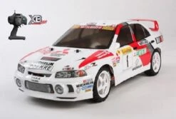 92204 Tamiya - 1/10 R/C 4WD Mitsubishi Ralliart Lancer Evolution IV Tommi Makinen 97 WRC Monte Carlo Rally - TT-01 Type E Chassis Kit - XB RTR