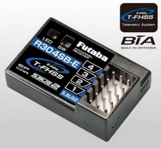 4-Channel Futaba 2.4GHz FHSS Telemetry Receiver R304SB-E 3 4-Channel Futaba 2.4GHz FHSS Telemetry Receiver R304SB-E
