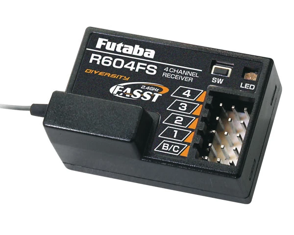 R604FS Futaba 2.4GHz FASST Receiver 4PK 3 R604FS Futaba 2.4GHz FASST Receiver 4PK