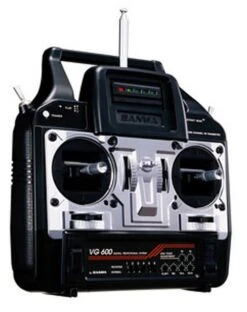 VG600 Sanwa FM 35mhz 6 Channel Radio Control W/ RX611 Receiver & 4x SRM-102 Servos & Tx&Rx Ni-cd Battery & 220V Charger