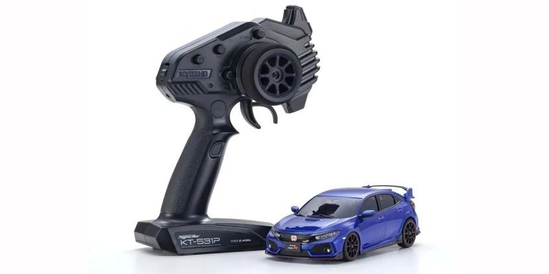 32613BL Kyosho - MINI-Z AWD Honda CIVIC Type R Brilliant Sporty Blue Metallic 10 32613BL Kyosho - MINI-Z AWD Honda CIVIC Type R Brilliant Sporty Blue Metallic - Image 8