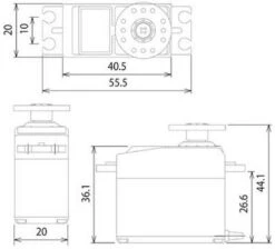 S3001 Futaba Standard Servo Bulk Pack