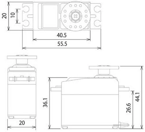 S3001 Futaba Standard Servo Bulk Pack 3 S3001 Futaba Standard Servo Bulk Pack