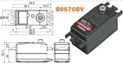 S9570SV Futaba - SBus2 HV EP Car Low-Profile Servo