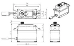 SC-1268SG Savox High Torque Steel Gear Digital Servo High Voltage