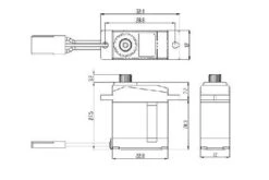SH-0265MG Savox - Digital Micro (15g/0.075sec/2.4kgcm/6v)