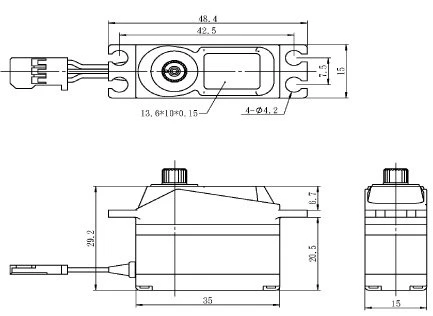SH-1350 Savox Super Torque Mini Digital Servo 3 SH-1350 Savox Super Torque Mini Digital Servo