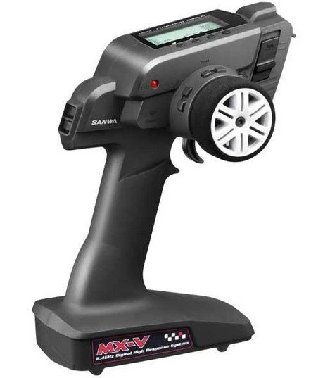 MX-V Sanwa 3-Channel 2.4GHz F.H.S.S.-2 Surface Radio Systemw/RX-37E 3 MX-V Sanwa 3-Channel 2.4GHz F.H.S.S.-2 Surface Radio Systemw/RX-37E