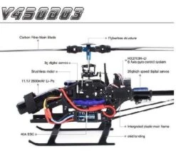 V450D03 Walkera 6CH Flybarless Brushless Edition RC Helicopter Without Transmitter -Remote Control Model Shop b v450d03 SUB 2