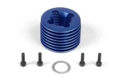 611601 XRAY Blue Heatsink Head - CNC Machined + Head Shim